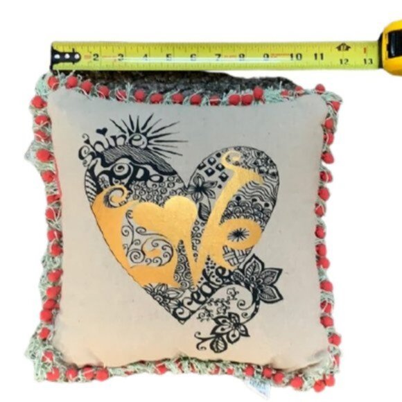 Hannah Grace Kindred Spirits Throw Pillow Set of 2 | Gold Foil Flower - Picture 4 of 7